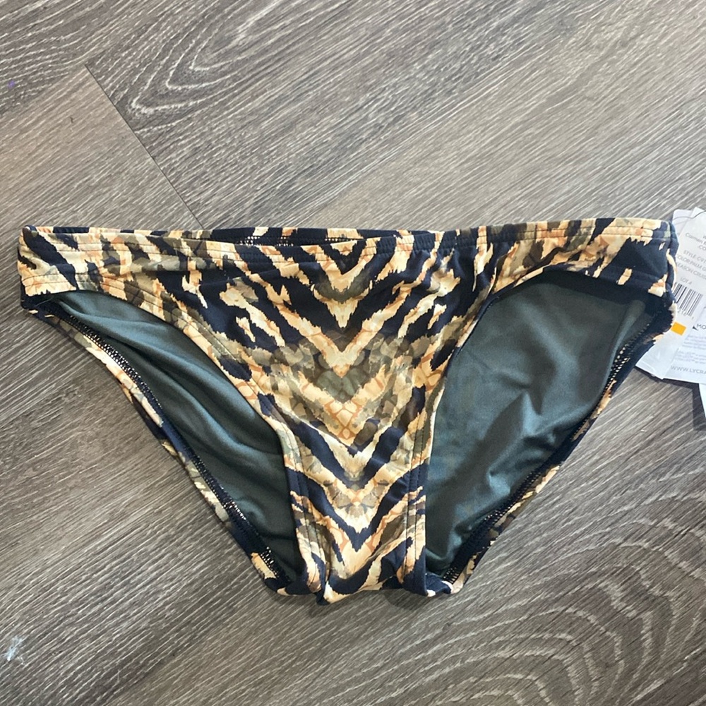 Carmen Marc Valvo Animal Print Bikini Bottoms Swimsuit Separates New 4/25